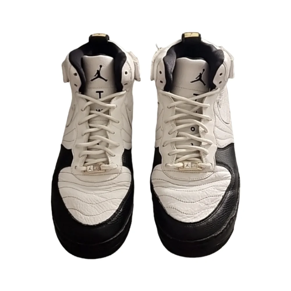 NIKE Jordan Fusion 12 AF1 Taxi Y2K VINTAGE Sneakers 10.5 White Black Hybrid